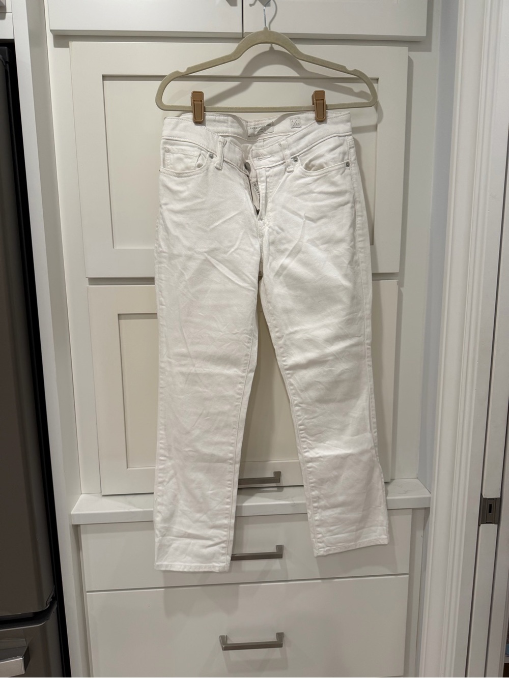 Lucky Brand White Straight-Leg Women’s Jeans